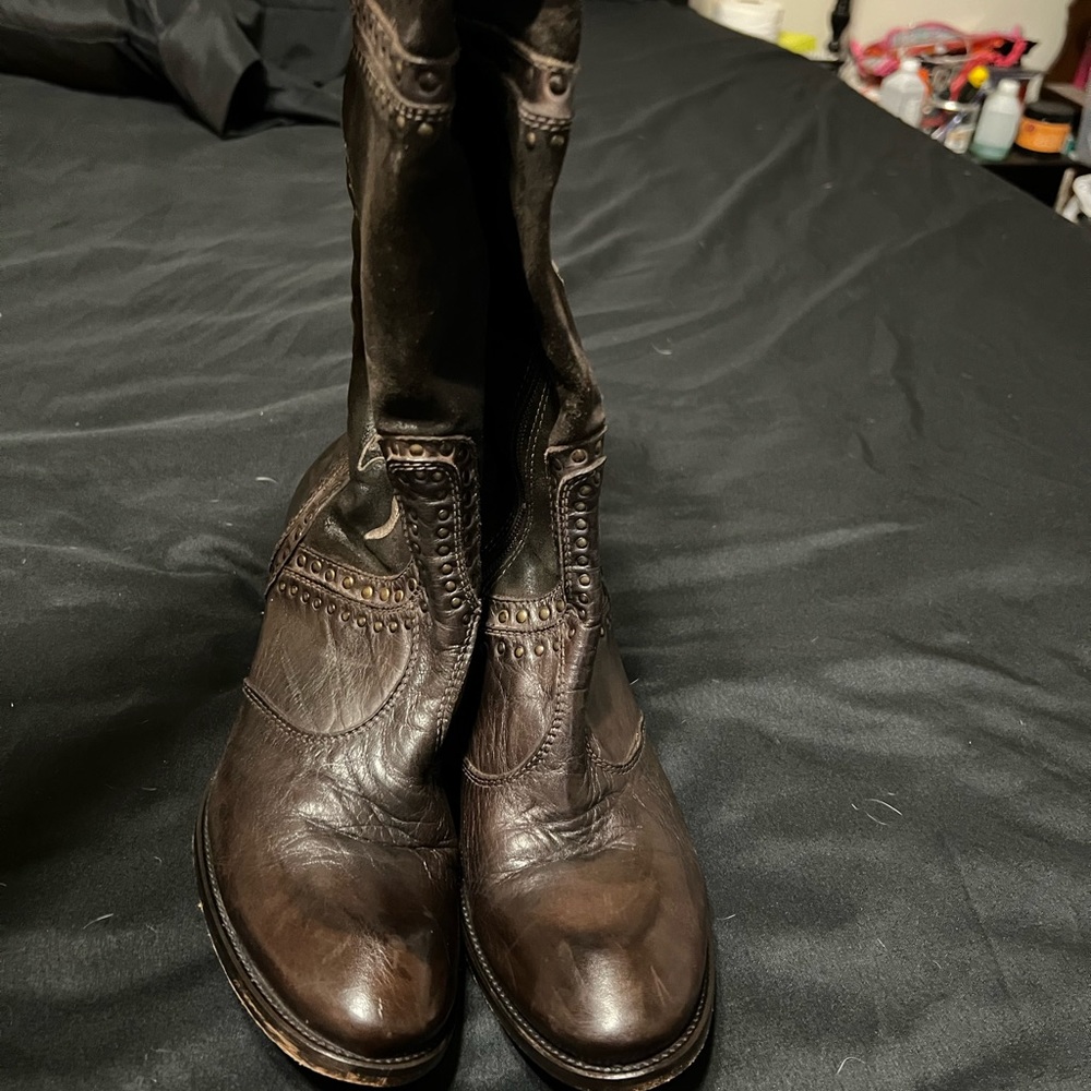 Women's Brown Leather Boots